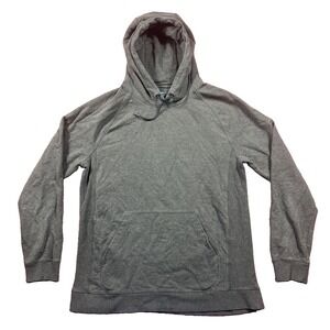 Myles Hoodie Mens Large Charcoal Gray Pullover Sweatshirt Drawstring Sweater